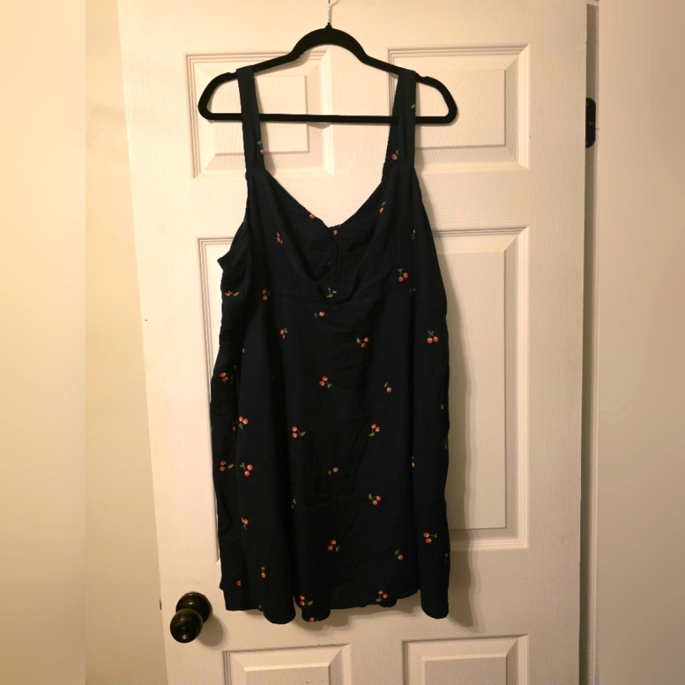 Old Navy Navy Dress with Cherry Accents